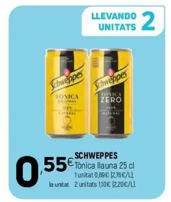 Coviran Schweppes Tònica Llauna 25 cl oferta