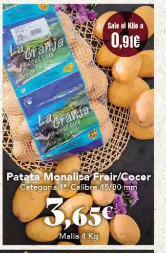 Gadis Patata Monalisa Frroir - Cocer oferta