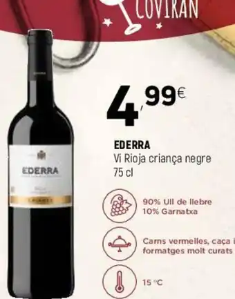 Coviran Ederra Vi Rioja Crianca Negre 75 cl oferta
