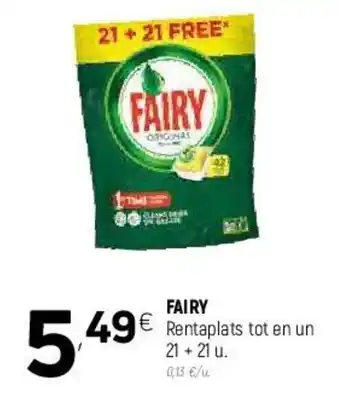 Coviran Fairy Rentaplats Tot En Un 21 + 21 u. oferta