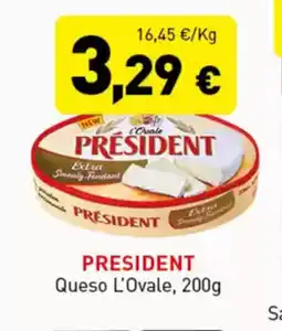 Hiperber PRESIDENT Queso L'Ovale oferta