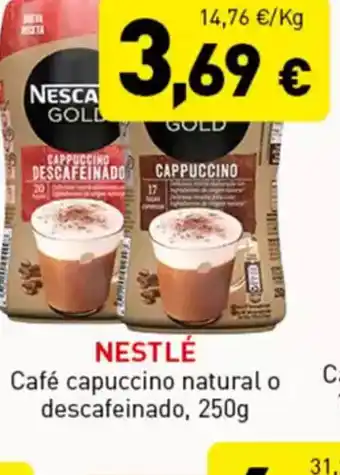 Hiperber NESTLÉ Café capuccino natural o descafeinado oferta