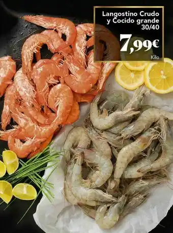 Gadis Langostinos crudos oferta