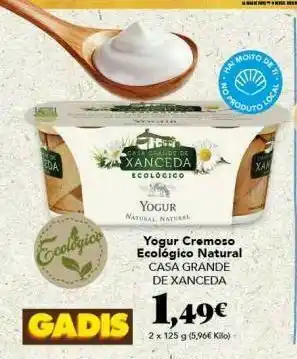 Gadis Yogur natural oferta