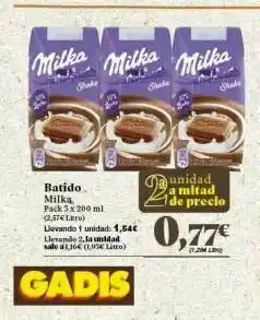 Gadis Batidos milka oferta