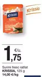 BonpreuEsclat Krissia - surimi fresc ratllat oferta