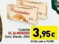 Hiperber Turrón el almendro oferta