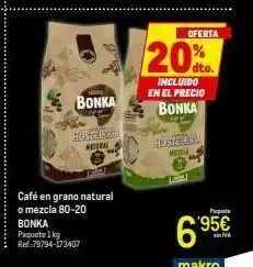 Makro Café en grano bonka oferta