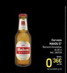 Makro Cerveza mahou oferta