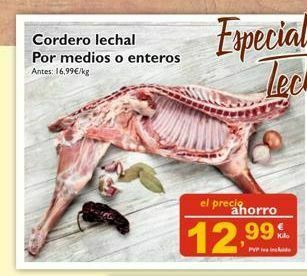 Supermercados La Despensa Cordero lechal oferta