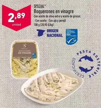 ALDI Boquerones en Vinagre oferta