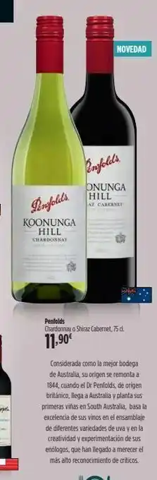 El Corte Inglés Chardonnay origen oferta