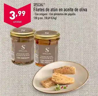 ALDI Filetes de Atún en Aceite de Oliva oferta