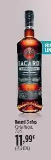 El Corte Inglés Producto bacardi oferta