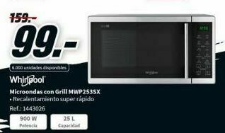 MediaMarkt Microondas con grill whirlpool oferta