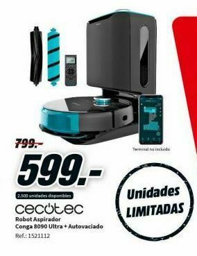 El precio y las condiciones de MediaMarkt están en el catálogo o el sitio  web que dirigen.