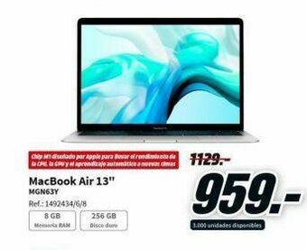 MediaMarkt Macbook air oferta