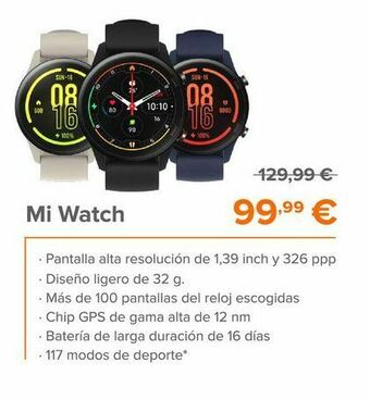 MediaMarkt Smartwatch xiaomi oferta