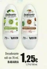 SPAR Lanzarote Desodorante babaria oferta