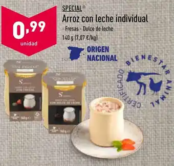 ALDI Arroz con Leche Individual 140 g. oferta