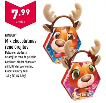 ALDI Mix Chocolatinas Reno Orejitas 167 g oferta