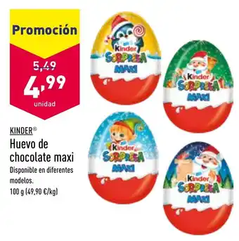 ALDI Huevo de Chocolate Maxi 100 g oferta