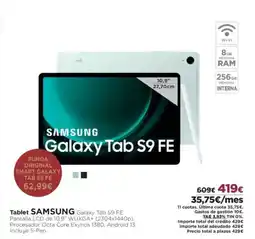 El Corte Inglés SAMSUNG Tablet oferta