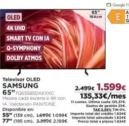 El Corte Inglés SAMSUNG Televisor OLED 65" oferta