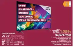 El Corte Inglés LG Televisor Qned oferta