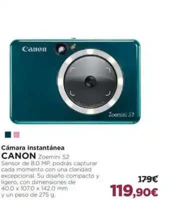 El Corte Inglés CANON Cámara instantánea oferta