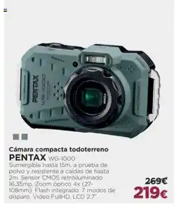 El Corte Inglés PENTAX Cámara compacta todoterreno WG-1000 oferta