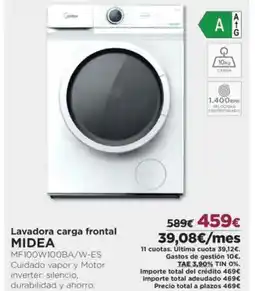 El Corte Inglés MIDEA Lavadora carga frontal oferta