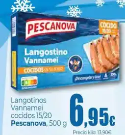 Unide Supermercados PESCANOVA Vannamei cocidos 15/20 oferta