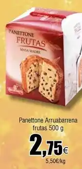 FROIZ Arruabarrena - panettone frutas oferta