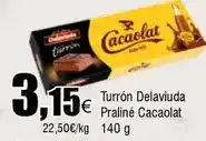 FROIZ Cacaolat - turrón delaviuda praliné oferta