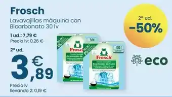 Clarel Frosch - lavavajillas maquina con bicarbonato 30 lv oferta