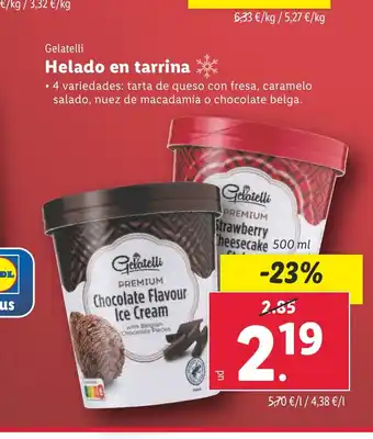 Lidl GELATELLI Helado en tarrina oferta