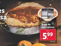 Lidl DELUXE Buey de mar relleno oferta