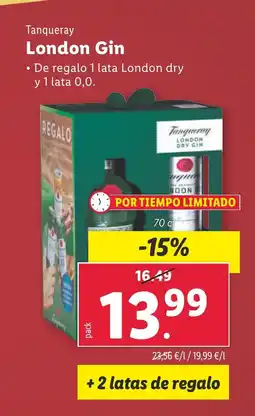 Lidl TANQUERAY London Gin oferta