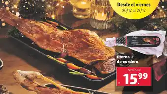 Lidl DELUXE Pierna de cordero oferta