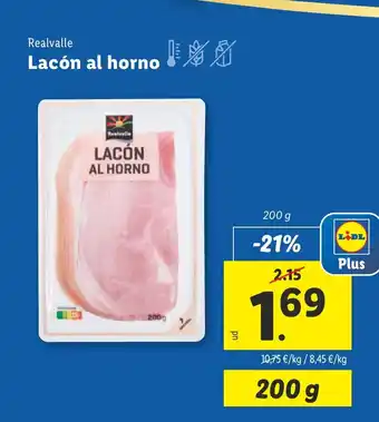 Lidl REALVALLE Lacón al horno oferta