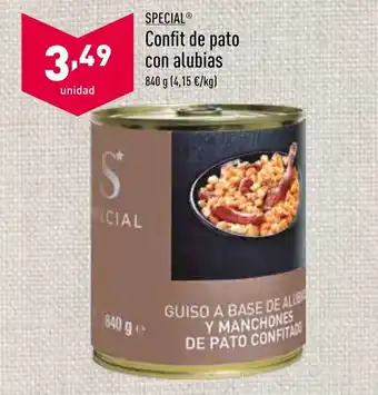 ALDI Confit de Pato con alubias oferta