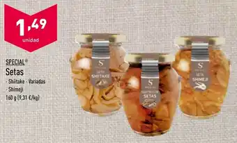 ALDI Setas 160 g oferta