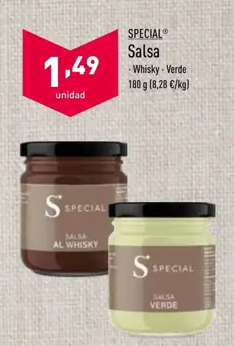 ALDI Special Salsa Al Whisky o Salsa Verde 180 g oferta