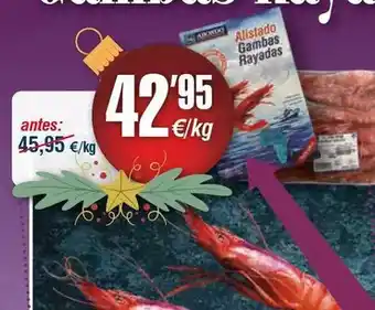 Abordo Gambas rayadas oferta