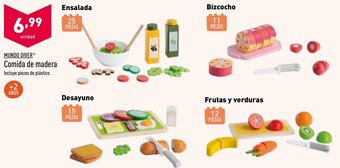ALDI Mundo Diver Comida de Madera oferta