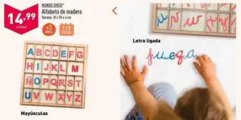 ALDI Mundo Diver Alfabeto de Madera oferta