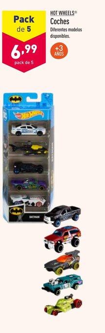 ALDI Hot Wheels Coches Pack de 5 oferta