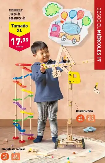 ALDI Mundo Diver Juego de Construcción Tamaño XL oferta