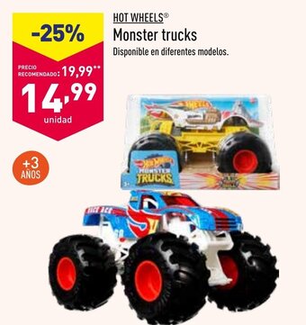 ALDI Hot Wheels Monster Trucks oferta